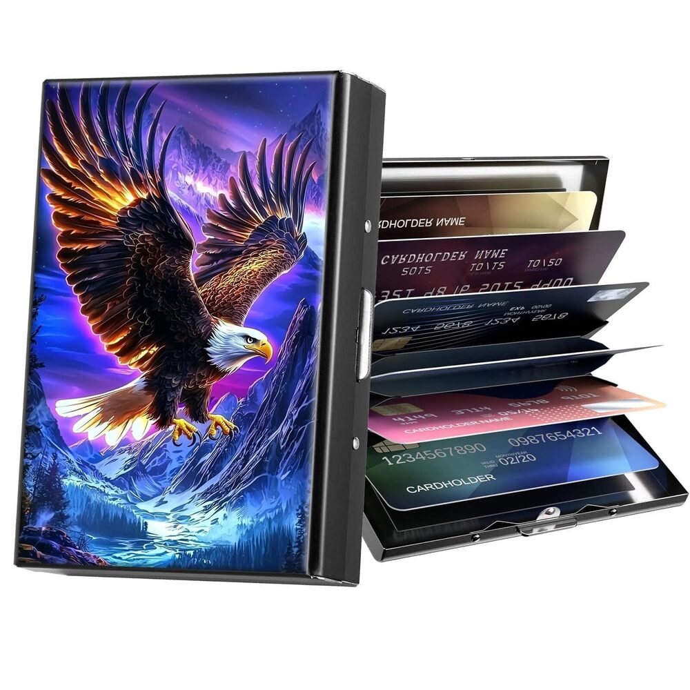 8983 Metal Wallet,Credit Card Holder ,RFID Blocking Card Holder Wallet Mini
